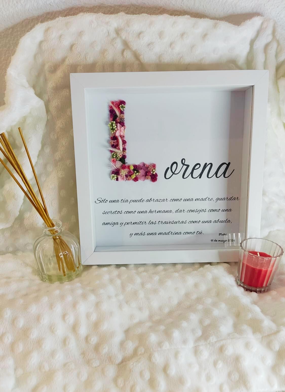 Cuadro con Flores preservadas
