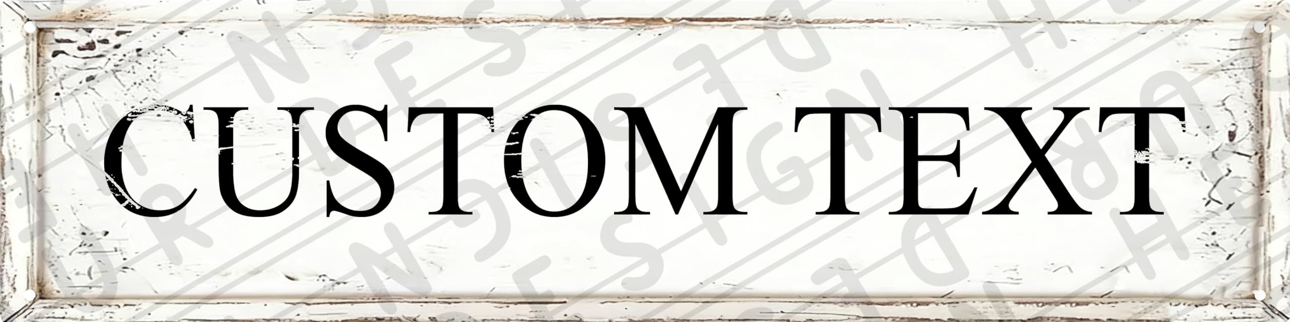 Nggbbdygb Black-119 Personalized 16X4 Metal Sign Custom Name Factory Workshop Warehouse Decor