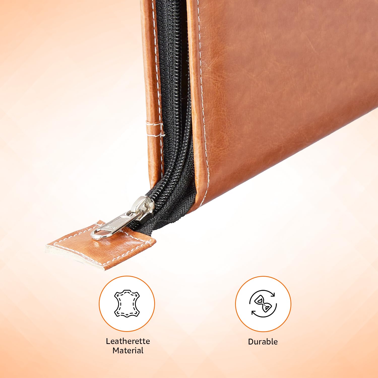 Amazon Basics Multipurpose Leatherette Professional File Folders for Certificates,Documents Holder,Document Bag, Portfolio, Executive File Legal Size Documents Holder with 20 Leafs for Men and Women 1