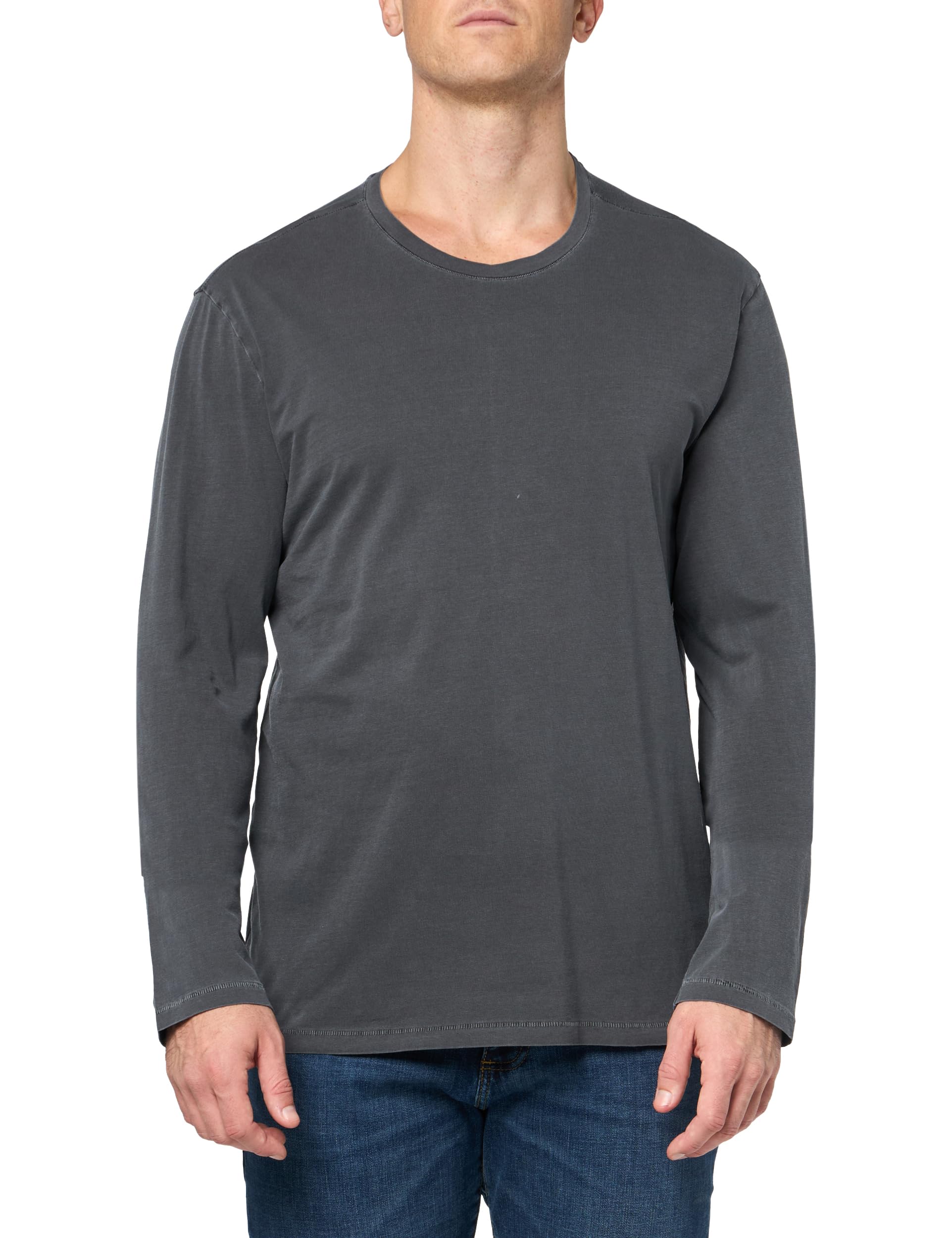 Paige Men's Vintage Carbon Enzo Long Sleeve Crew Neck Tee, Large
