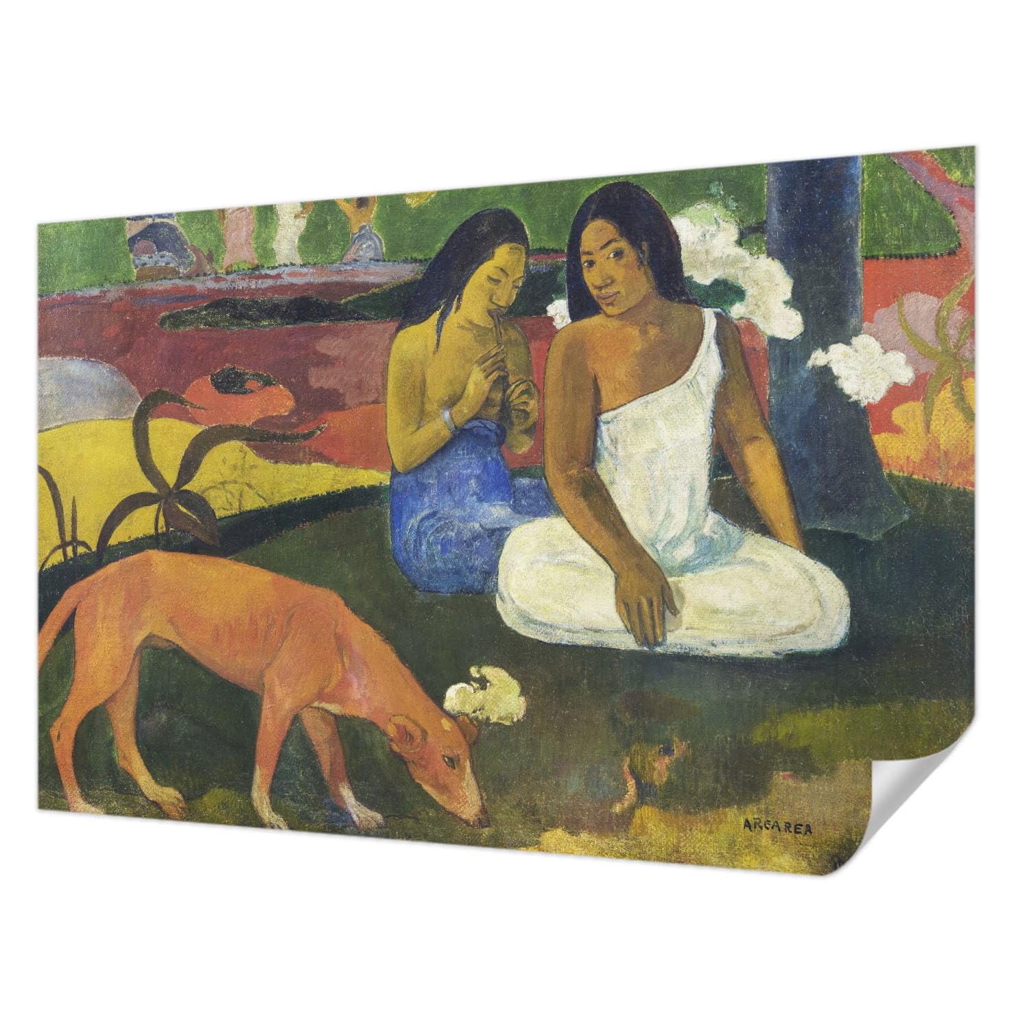 Scène exotique en revêtement mural autocollant Tulup pour une ambiance salon chaleureuse
