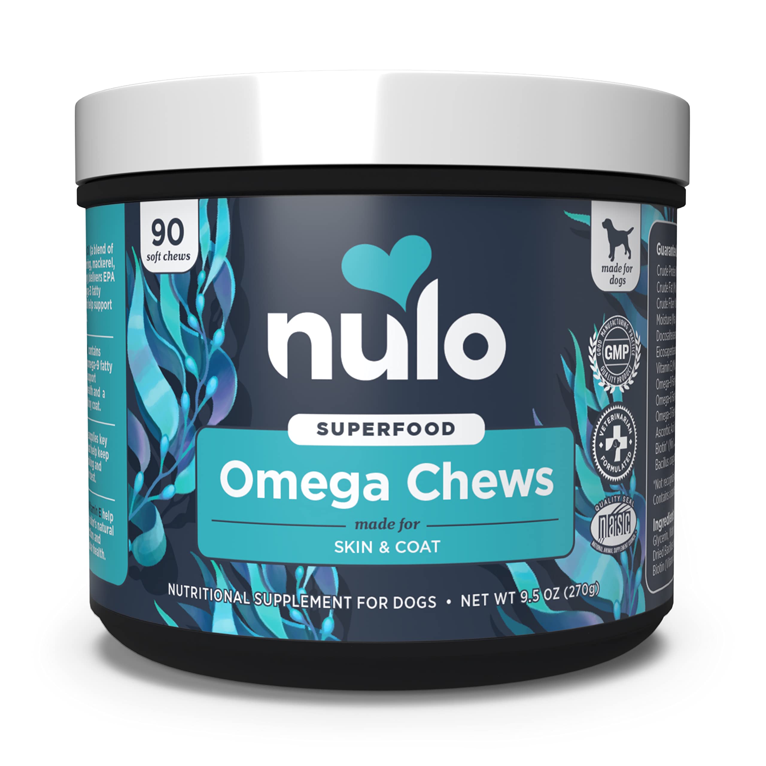 Nulo Functional Omega Dog Supplement, Made with Omega9 Fatty Acids to