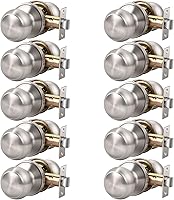 Vista 37 de KNOBWELL 8 Pack Black Door Knob for Hallway and Closet, Keyless Interior Passage Function, Round Non-Locking, Matte Black Handle