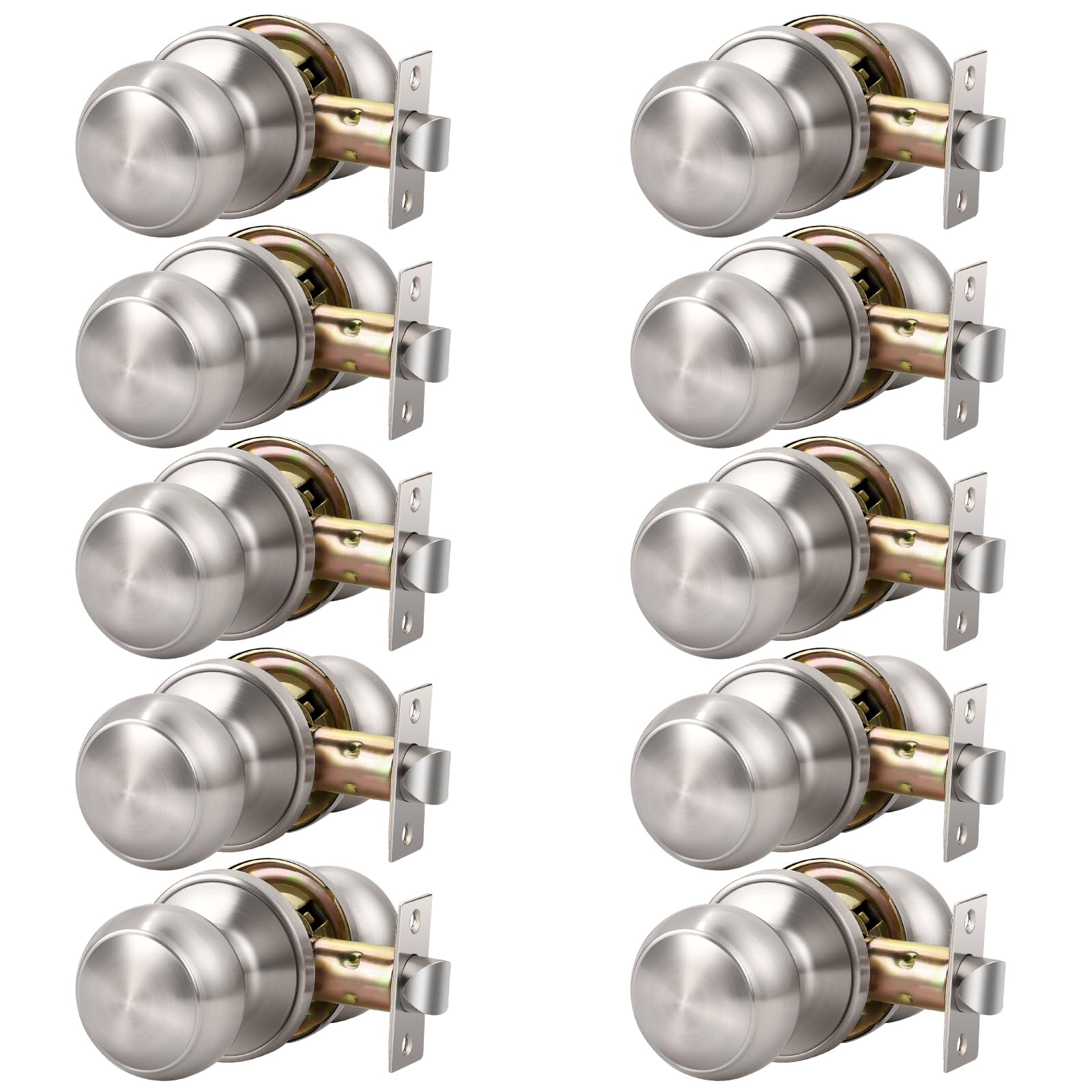 Matte Black Door Knobs - Stylish Passage Handles -26