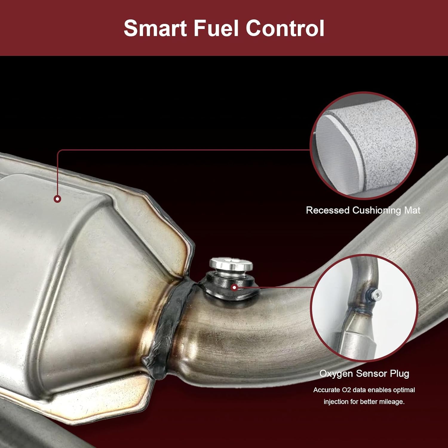 Anytek Catalytic Converter for Chevrolet Silverado 1500 V6 4.3L 5.3L 2014-2018 Suburban V8 5.3L 2015-2020 For GMC Sierra Yukon 2014 2015 2016 2017-2020 V8 5.3L Replace# 50497 645159 EPA Compliant