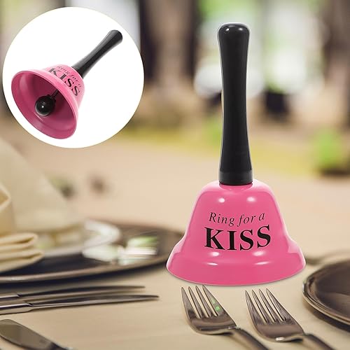 Miniatura 3 de HOMSFOU Campana de mano del alfabeto, campana de llamada de Papá Noel, campana de llamada de trineo, campana de metal, campana de servicio de barra