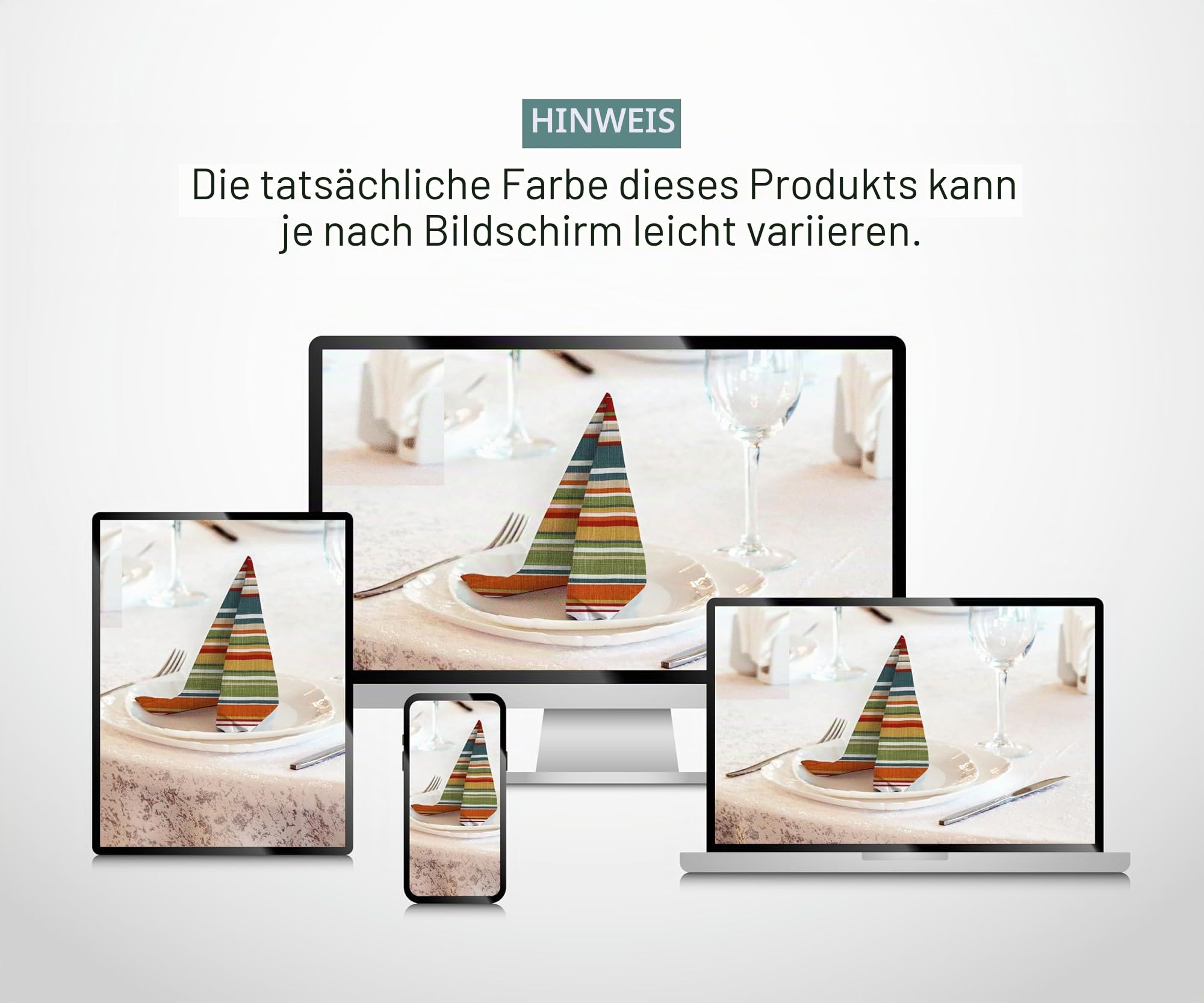 RUVANTI Stoffservietten, 100% Baumwolle, waschbare Servietten, weich, saugfähig, 6er-Set, 45,7 x 45,7 cm Baumwollservietten für Partys, Weihnachten, Thanksgiving, Hochzeiten, Dinner-Servietten