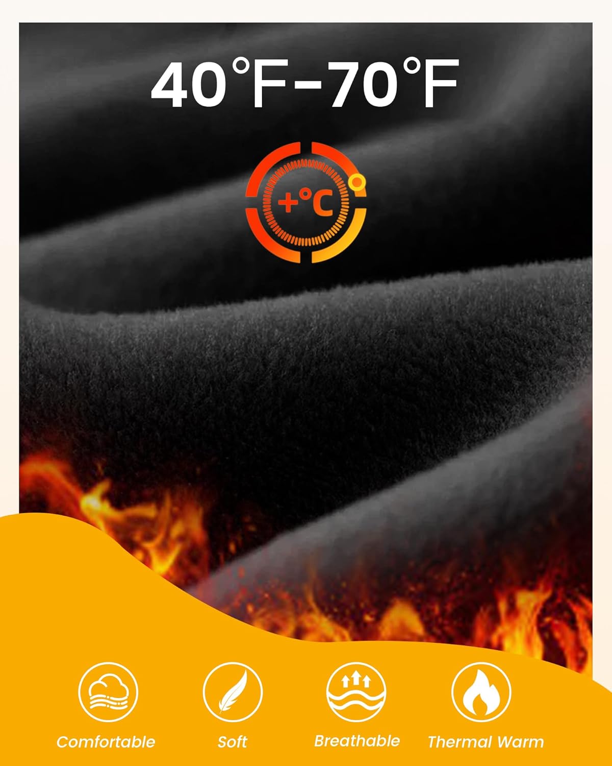 2 Pack Fleece Lined Leggings for Women – Thermal Winter Warm Tights Tummy Control High Waisted Workout Yoga Pants