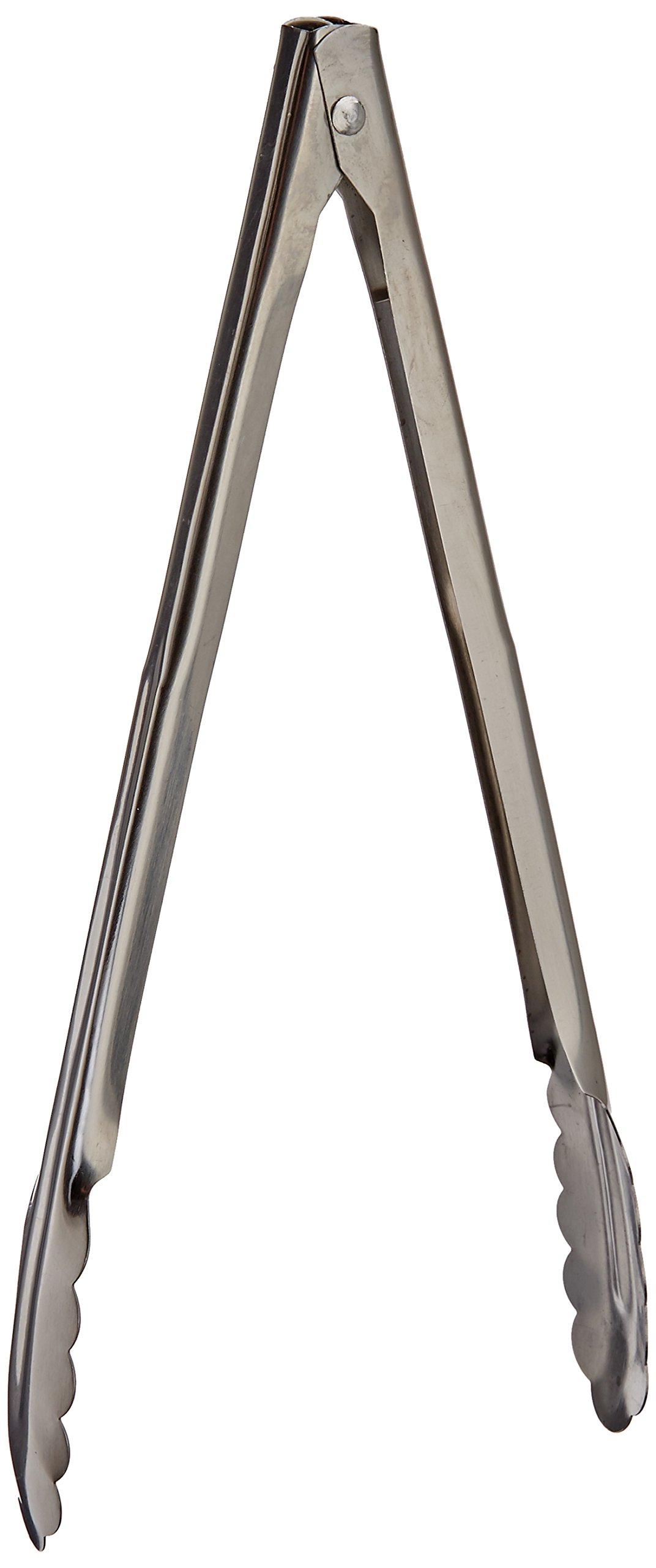 Tongs, 12" Length x 6.125" Width, Silver by American Metalcraft – silver, Model UT1200