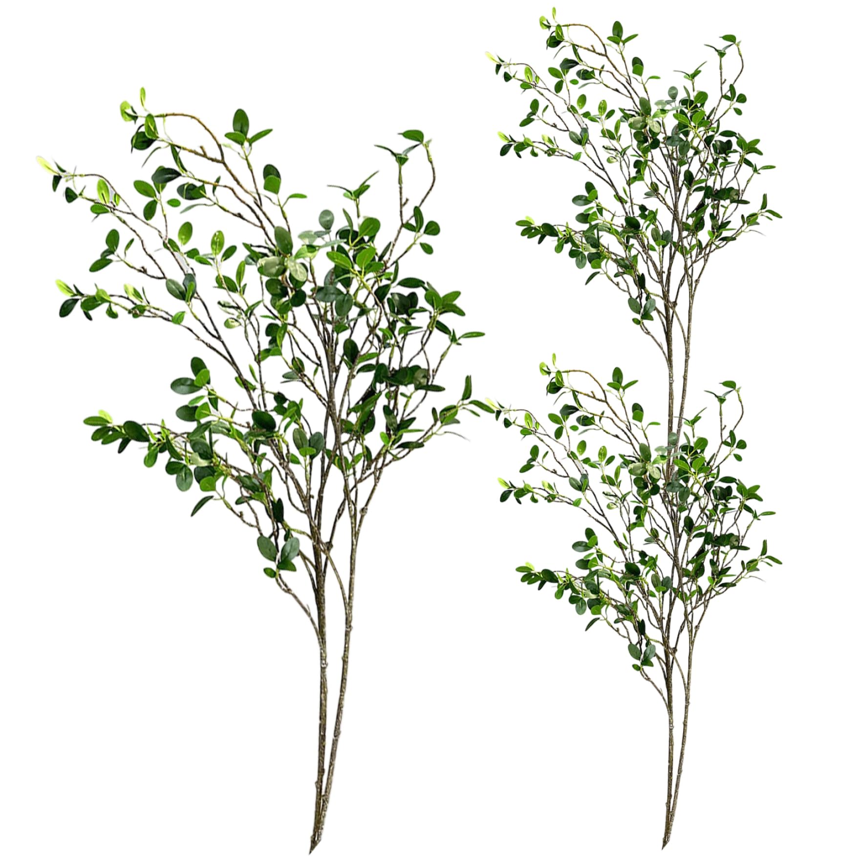 CAKEEYUM 3PCS Faux Branches for Vase, 43.3 Inch Faux Stems, Realistic Greenery Stems, Waterproof Artificial Plants Indoor for Garden Office Home Desk Decor Greenery, Branches for Vase, Artificial Pl