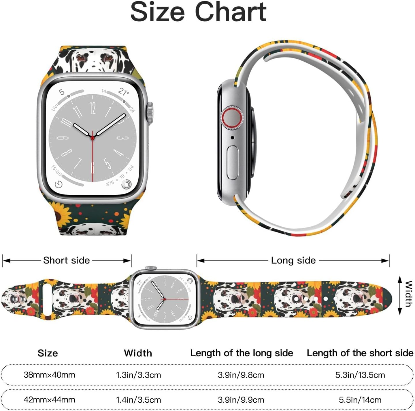 Women Men Universal Fit Silicone Watch Band image 3