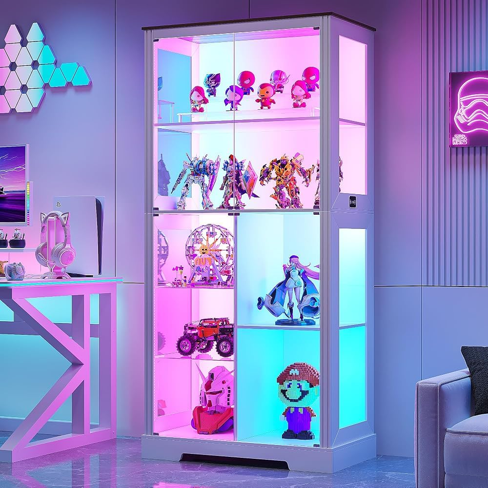 180cm Display Cabinets with RGB Lights and Human Sensing for Living room