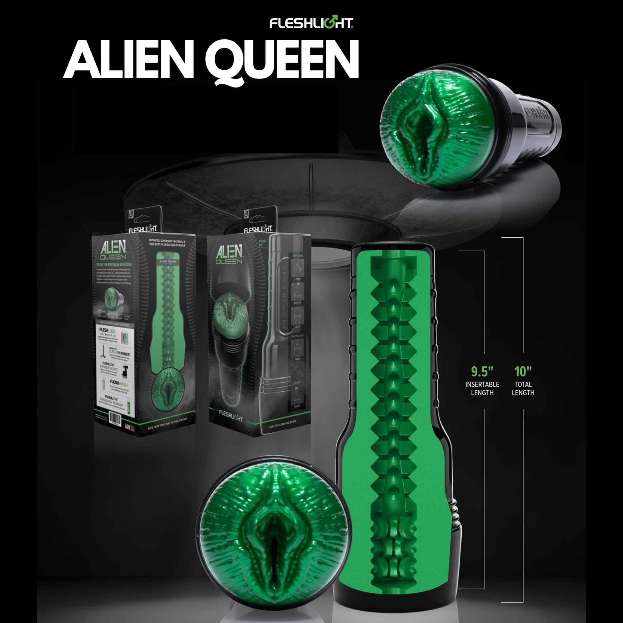 Amazon.com: Fleshlight Freaks | Alien Green Queen | Male Masturbators :  Video Games
