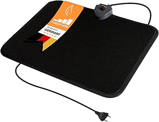Mi-Heat Infrarot Heizteppich 40x50cm Fußschalter Thermostat 4 Heizstufen bis 60°C Temperatur fester 3 Stunden Timer rutschfeste Rückseite elektrischer Teppich leicht zu reinigen
