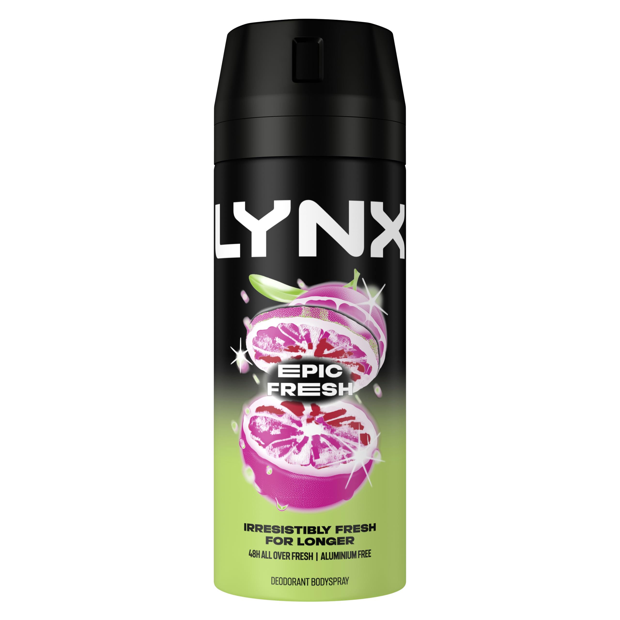 Men Epic Fresh grapefruit & tropical pineapple scent Deodorant Body Spray for 48 hours high definition fragrance 150 ml, Pack of 6