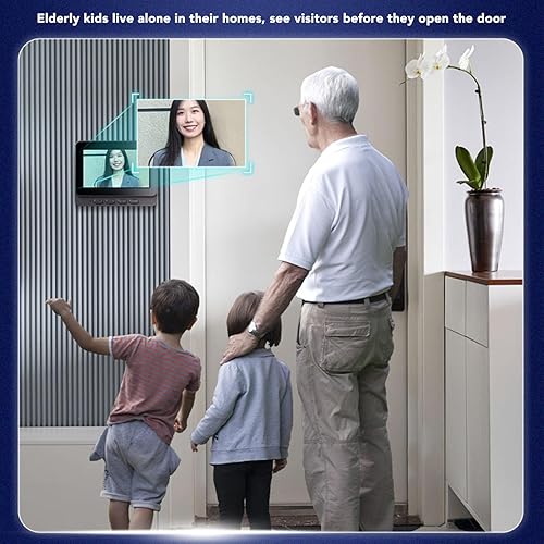Miniatura 8 de Sistema de cámara de timbre de video - Intercomunicador de video 1080P con monitor de 4.3 pulgadas, cámara IP66 a prueba de agua de 8 MP, gran
