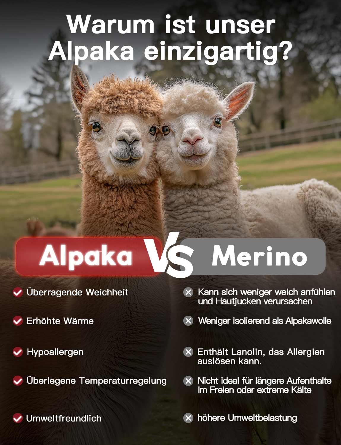 Juclise Alpaka Socken Wollsocken - Wärmende Dicke Thermosocken für Winter, Jagd und Wandern, Kuschelsocken & Gemütliche Mittellange Socken für Herren und Damen