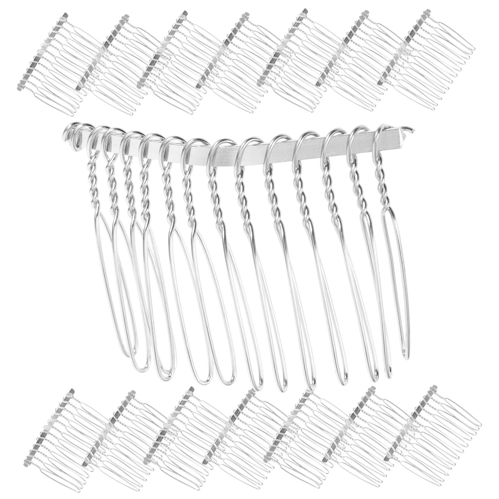 VICASKY 100 Pezzi Pettine Sposa con Decorazioni Floreali Accessorio per Matrimoni e Feste e Portatile per Acconciature Chic