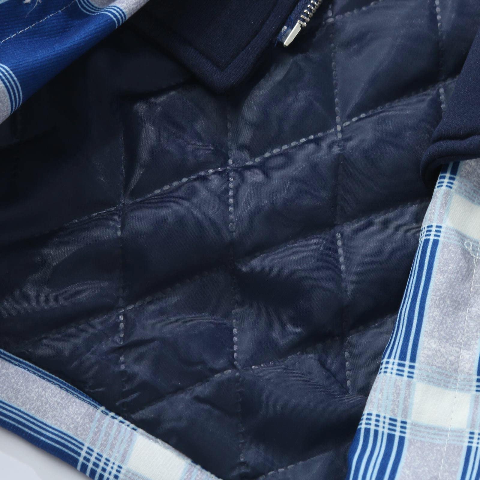 Genérico Chaqueta Hombre - Chaqueta Cálida De Otoño E Invierno para Hombre Abrigo De Algodón Extraíble con Capucha Y Bolsillo De Manga Larga A Cuadros Informal A La Moda