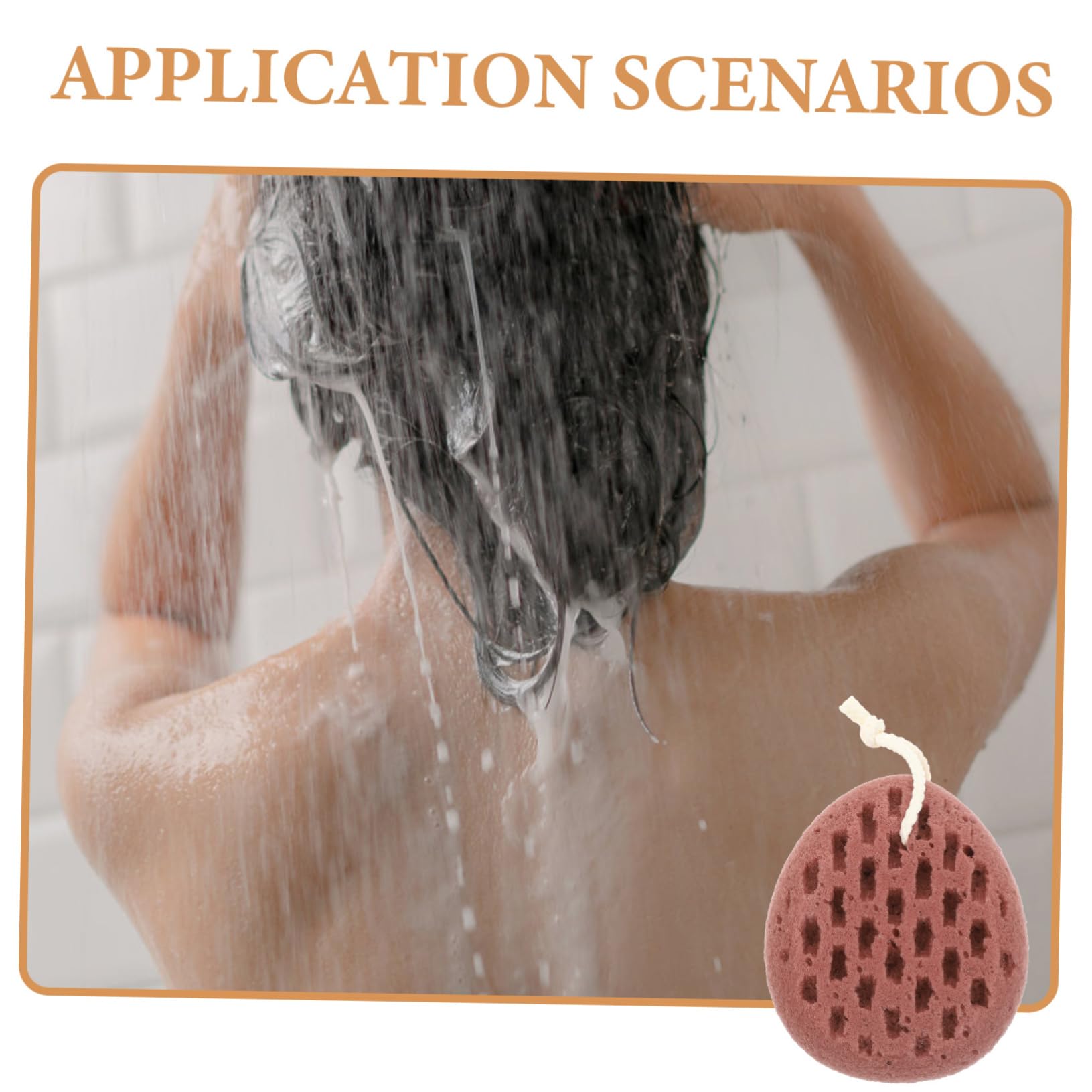 POPETPOP 5pezzi Spugna Da Bagno Morbida e Riutilizzabile Scrub Per Corpo e Schiena Esfoliante Per Massaggio Accessorio Da Carino Perfetta Per Relax e Benessere