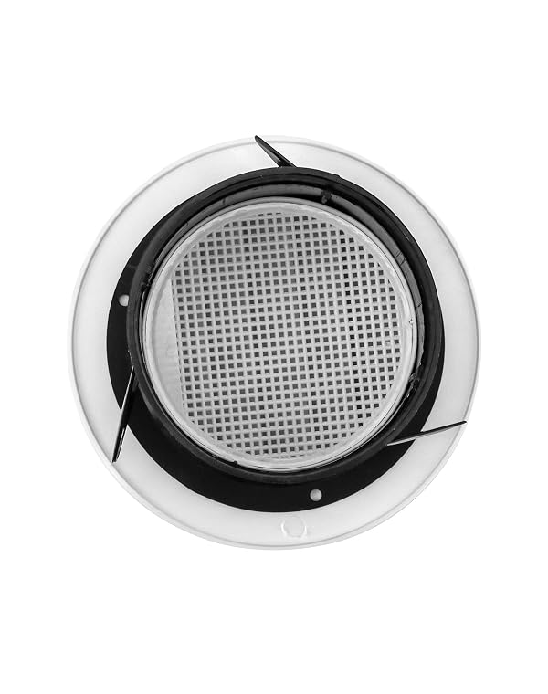 QWORK Air Vent ABS Louver Grille Cover, 4 Pack 4" Round Covers with Built-in Fly Screen Mesh for Bathroom Office Home by QWORK - Used condition - Image 7