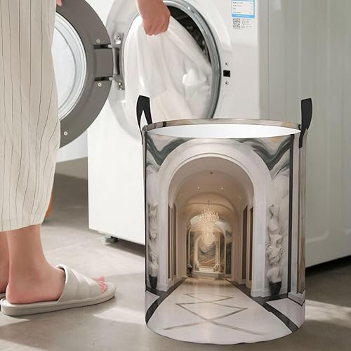 Miniatura 71 de Cesta de lavandería grande,Cesta de lavandería plegable con asas,Para ropa en el dormitorio familiar,Escala de sirena Escala de sirena1