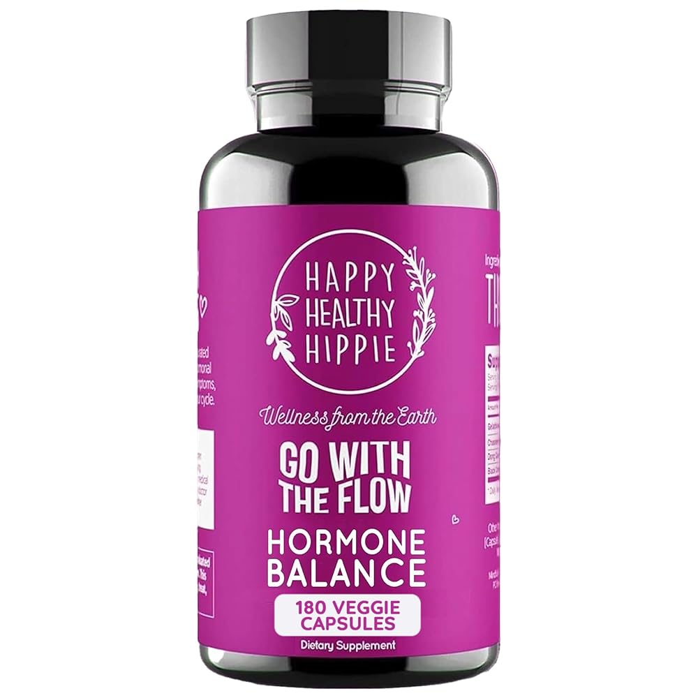 Hormone Balance for Women 180 Ct - PMS Support Supplement for Women, Menopause & Perimenopause | Bloating Relief, Menstrual Cramp, Mood, PMDD | Chasteberry, Black Cohosh, Dong Quai | Vegan, Non-GMO