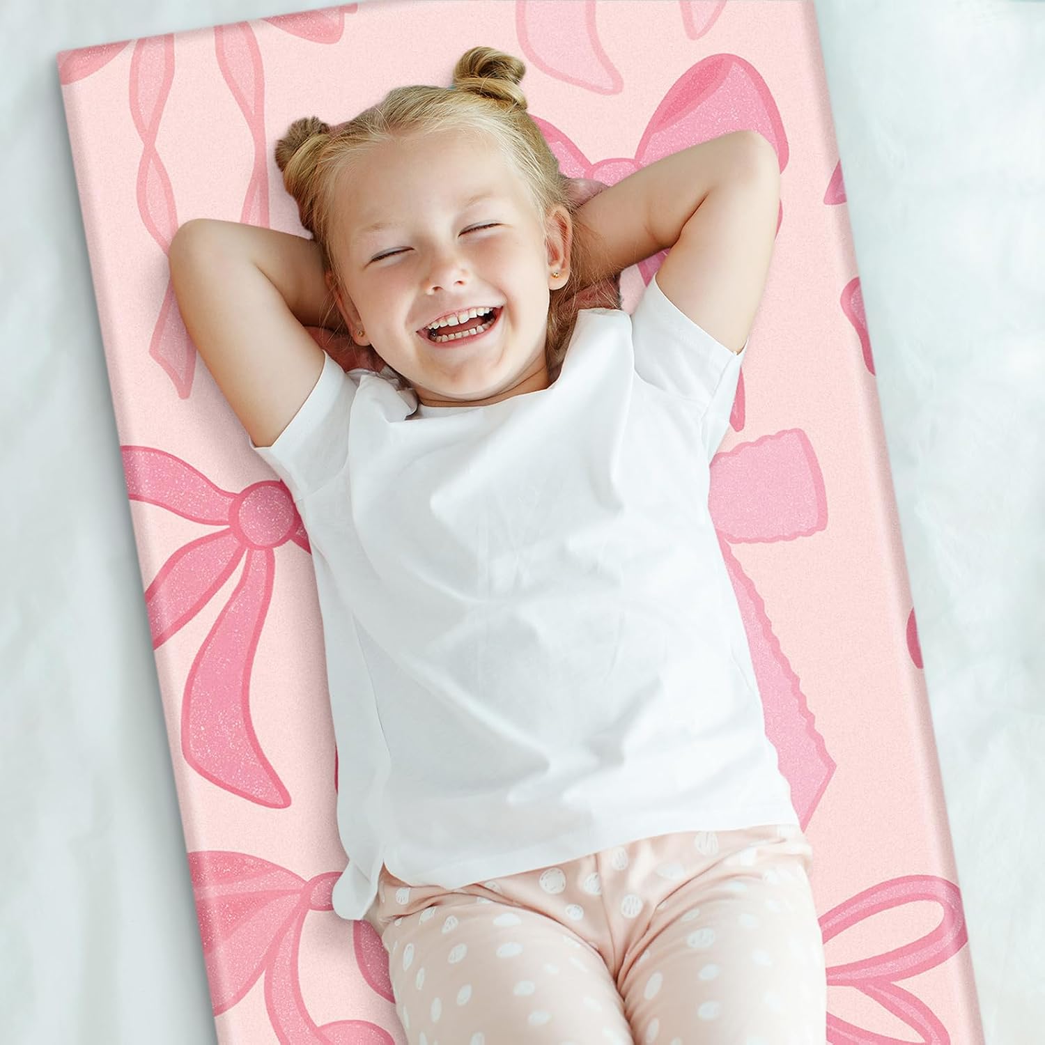 Xuhal 1 Pcs Kids Nap Mat Cover for Boys and Girls 47 x 21.25 Inch Vinyl Sleeping Mat Cover for Preschool Children Kindergarten Toddler Care