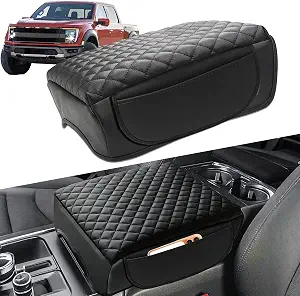 CIMIAUTO Thick Full-Cover Armrest Console Cover for Ford F-150 (2021-2026)