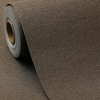SHUFA Brown Cotton-Like Textured Grasscloth Wallpaper Matte Thick Real W...