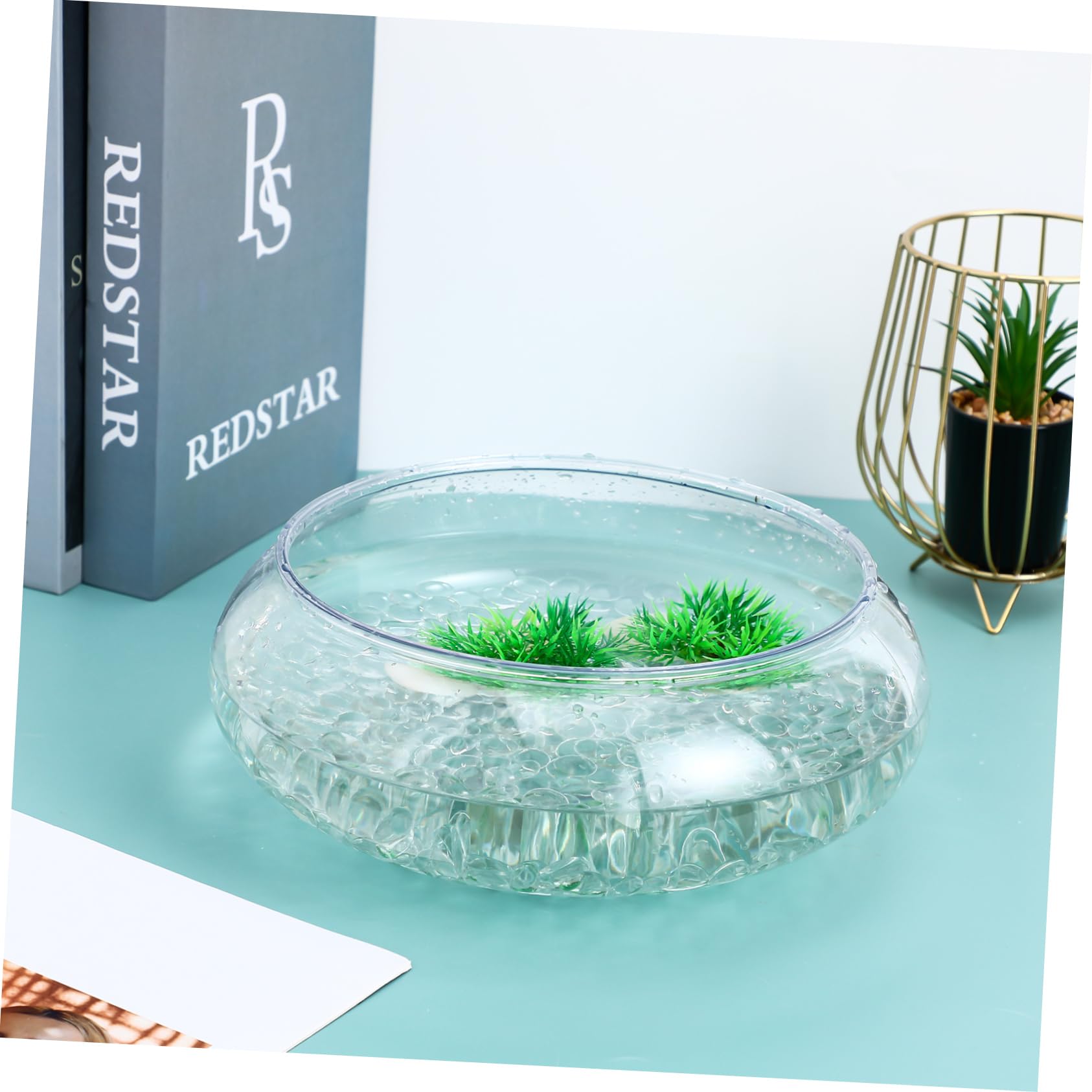 Alipis Ciottoli di Multiuso 1 Confezione Biglie Piatte Decorazioni Biglie Decorative Creazione di Oggetti Artigianali