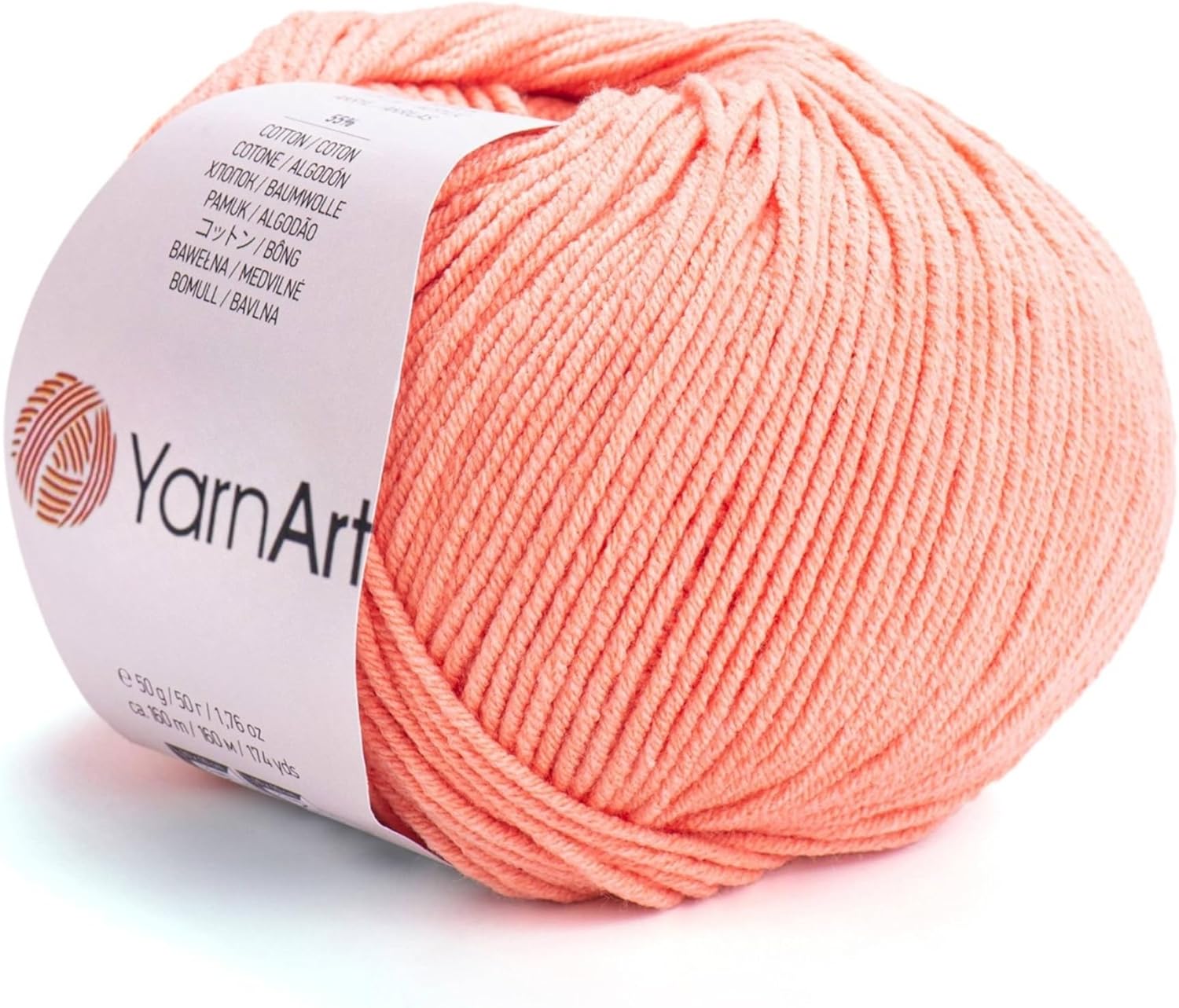 YarnArt Soft Cotton Acrylic Blend Yarn - for Amigurumi, Crochet and Knitting – DK Weight, All-Season Craft Yarn for Kids and Adults Garments, Baby Items and Accessories, 160 m/50 g,Pack of 4 (23)