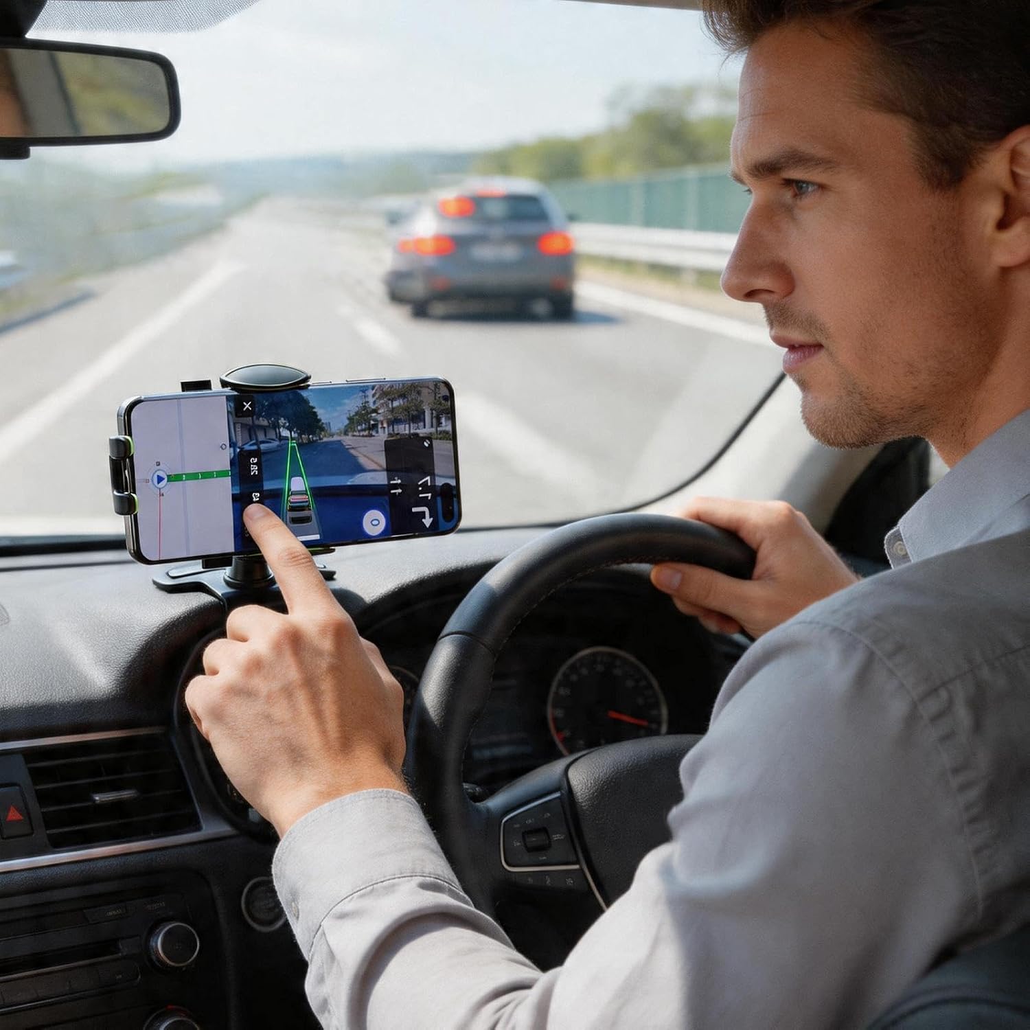 Phone Mount for Car Adjustable Non-Slip Shock Absorbing image 2