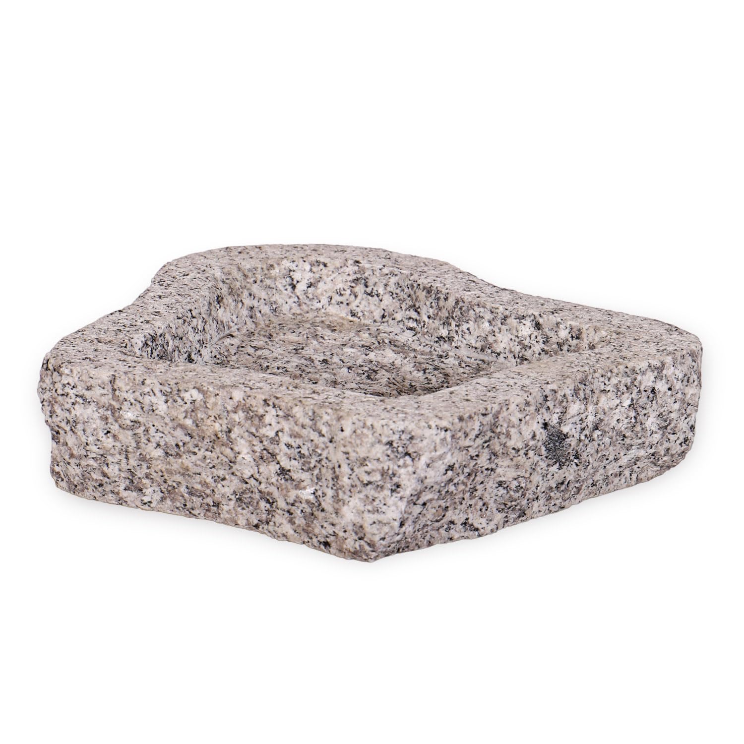 CLGarden Granit Vogeltränke frostsicher Vogelbad Naturform Winterfest Schale Tränke Natur Stein