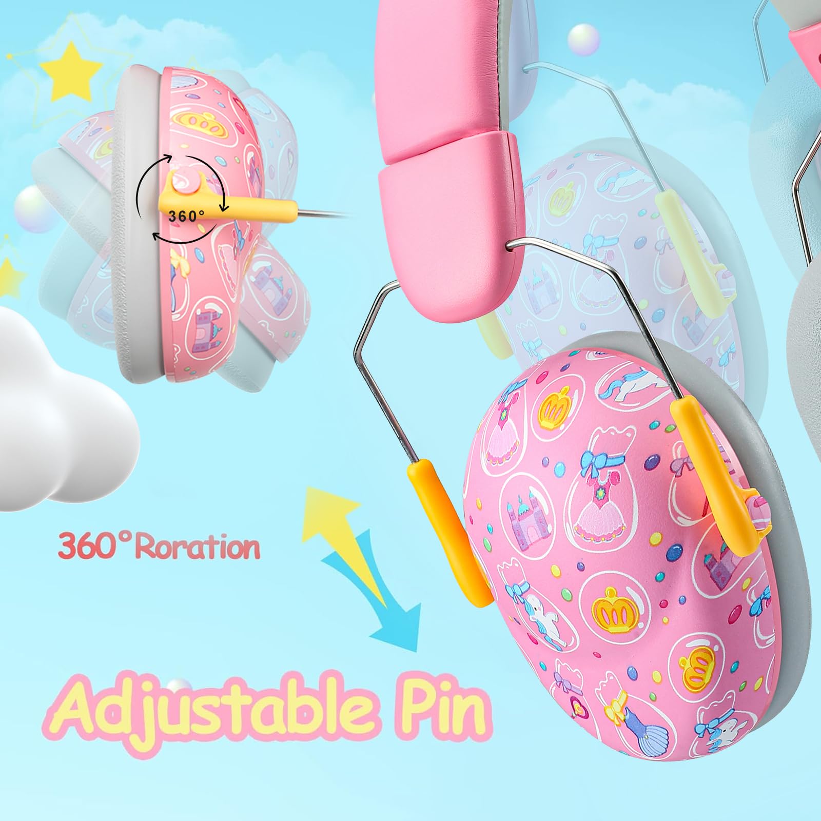 Samaly Kids Ear Defender, SNR 27dB Ear Defenders for Children Noise Cancelling Headphones Autism - Image 4