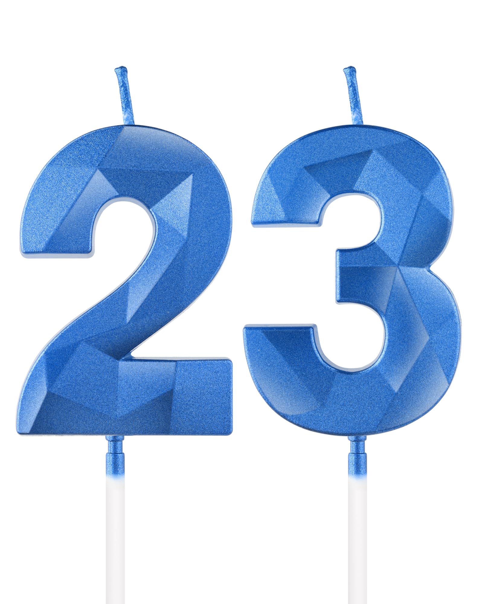 Royal Blue 13th Birthday Candles, 3D Number 13 Candle for Cake, Boy Girl 13th Birthday Decorations,Sapphire Candle Topper Blue Cake Decorations for Birthday Party Wedding Anniversary Supplies — view 91