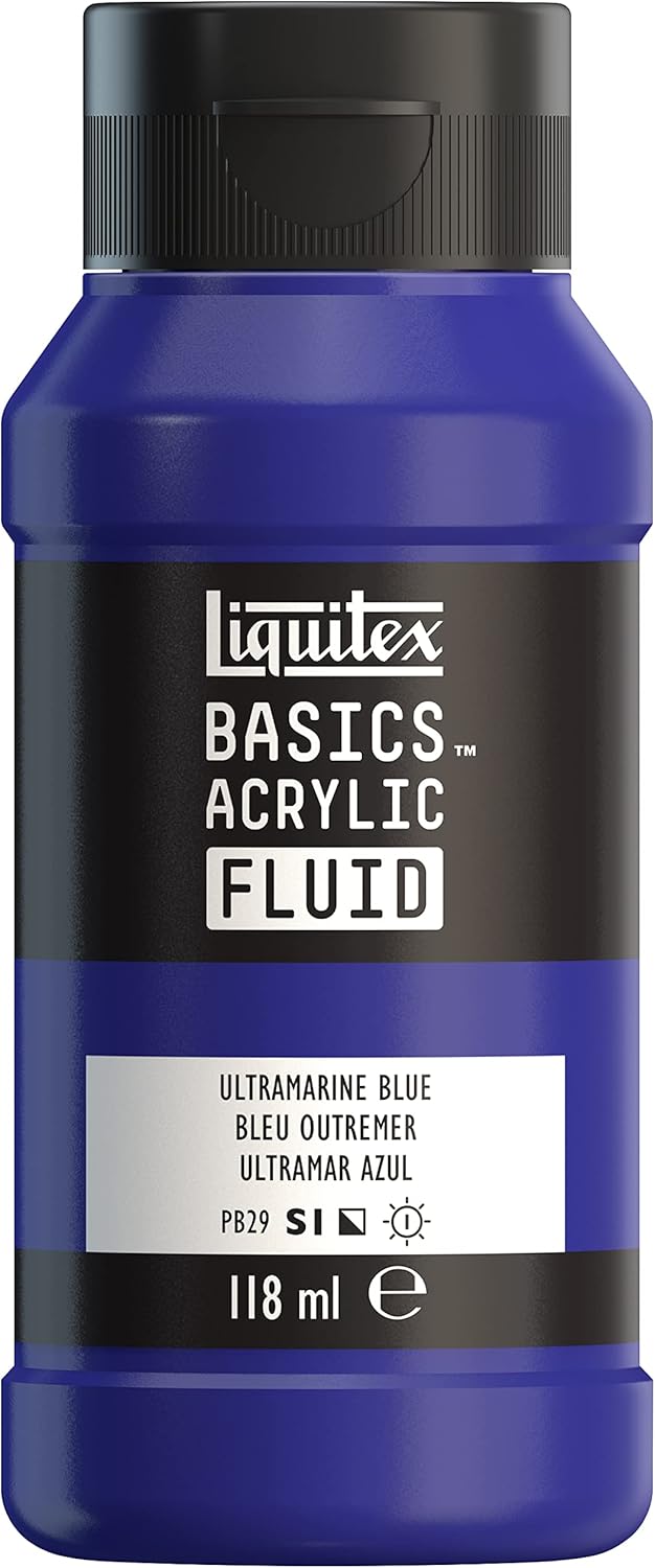 Liquitex Basics Fluid Acrylic Paint 4oz Ultramarine Blue