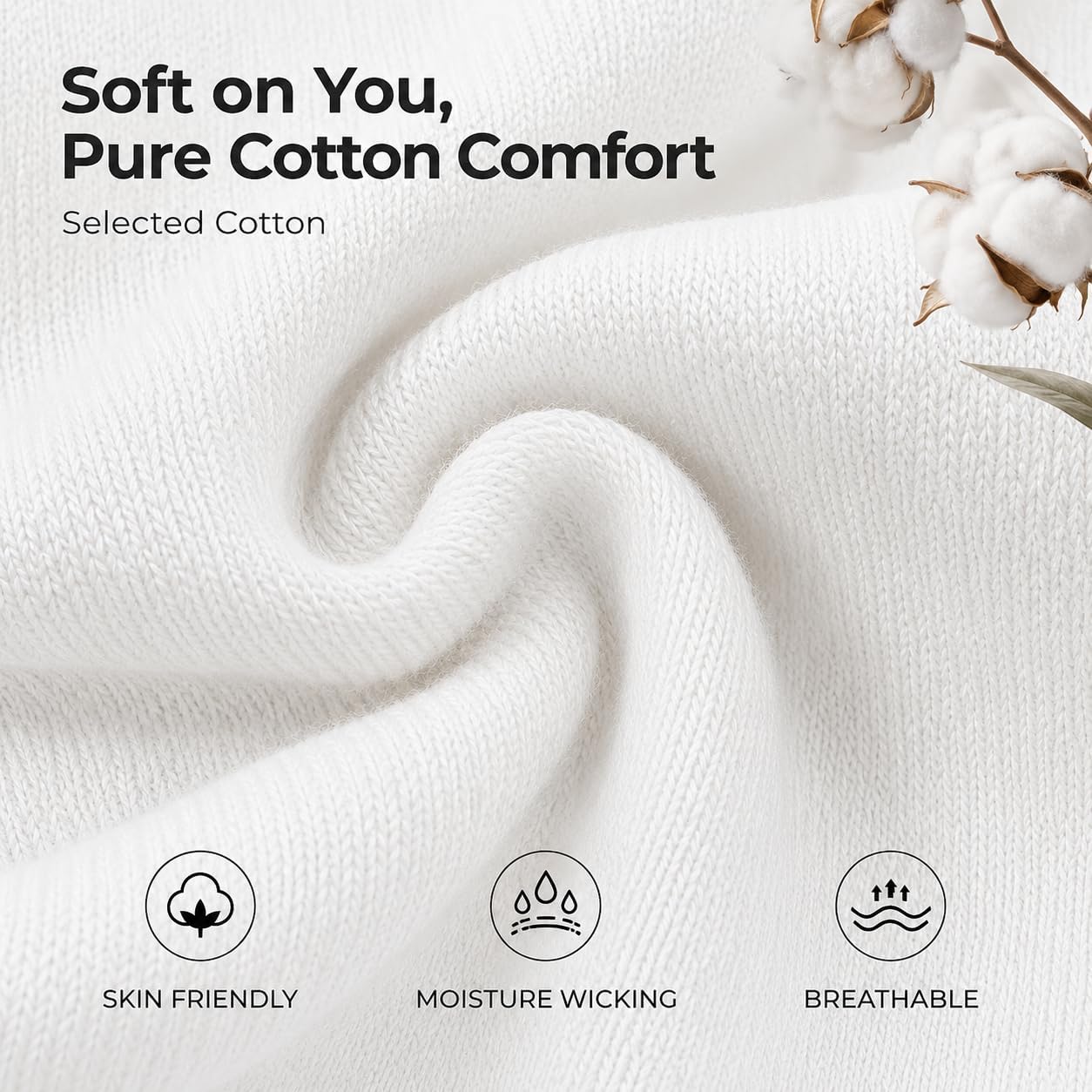 6-Pack Women's Ultra-Thin Cotton Dress Socks, Smooth Toe Seam Trouser Socks, Breathable (Fits US Size 5-10)