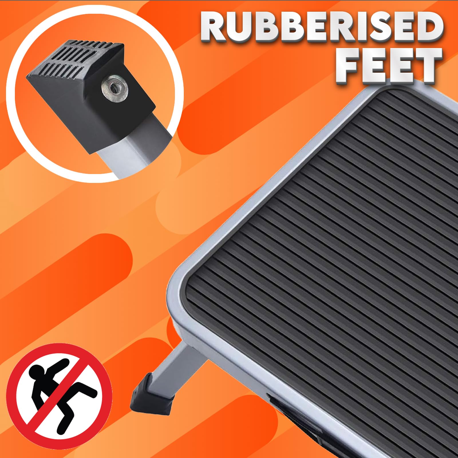 Xtremeauto Folding Step Step Ladder, Foldable Step Stool Caravan Step, Folding Single Steps Collapsible Fold Stool - Image 3