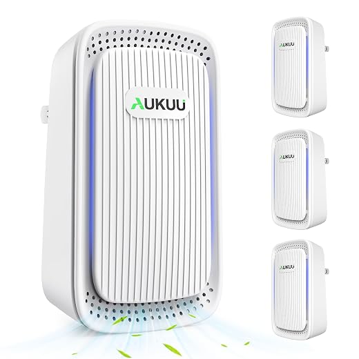 Air Ionizers (4 Pack）- Plug In Negative Ion Air Purifiers - Quiet Air Freshener for Home, Bedroom, Office, Basement - Portable Air Purifier Odor, Smoke, Dust, Pet Smell - Mini Air Cleaner White