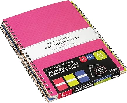 Amazon プラス ツインリングノート3冊パック A5 6 5mm横罫 40枚 Rt 140 3p 文房具 オフィス用品 文房具 オフィス用品
