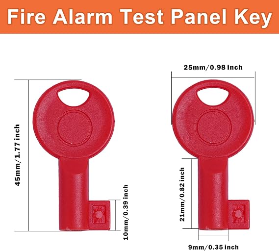 Fire Alarm System Test Keys - 10Pcs Essential Replacement Key
