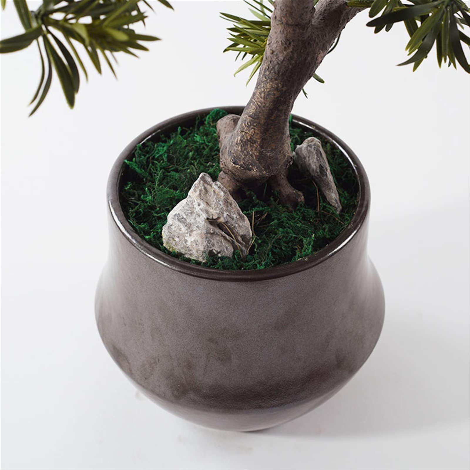 Symulowane rośliny doniczkowe 26 cali sztuczne rośliny drzewko Bonsai kryty odkryty Bonsai ozdoba salon wejście ceramiczna roślina doniczkowa do domu, dekoracja biurowa Dekoracje wnętrz