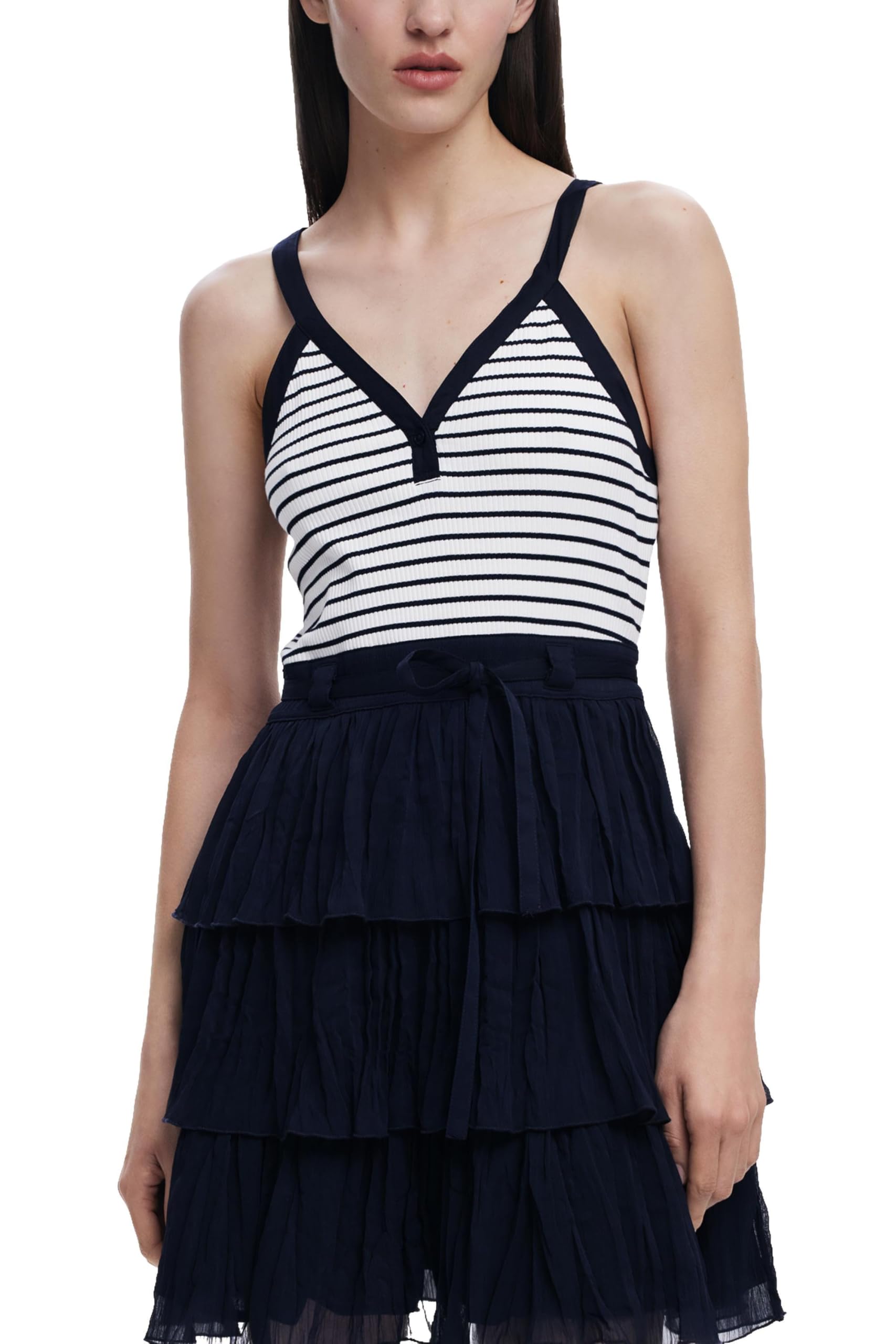 Desigual Damen Blau Vest_évora, 5000 Navy, S