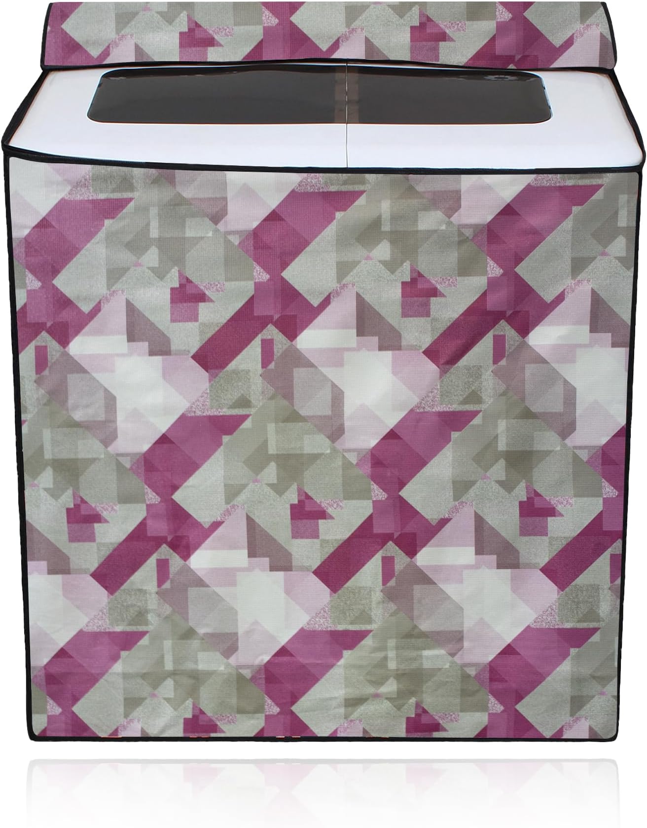 Star Weaves Semi Automatic Washing Machine Cover for LG 6 kg, 6.2 kg, 6.5 Kg, 7 kg, 7.5 kg 8 Kg (80.01x50.8x86.34 cms) Dustproof & Waterproof Washing Machine Cover - - SABKUM172