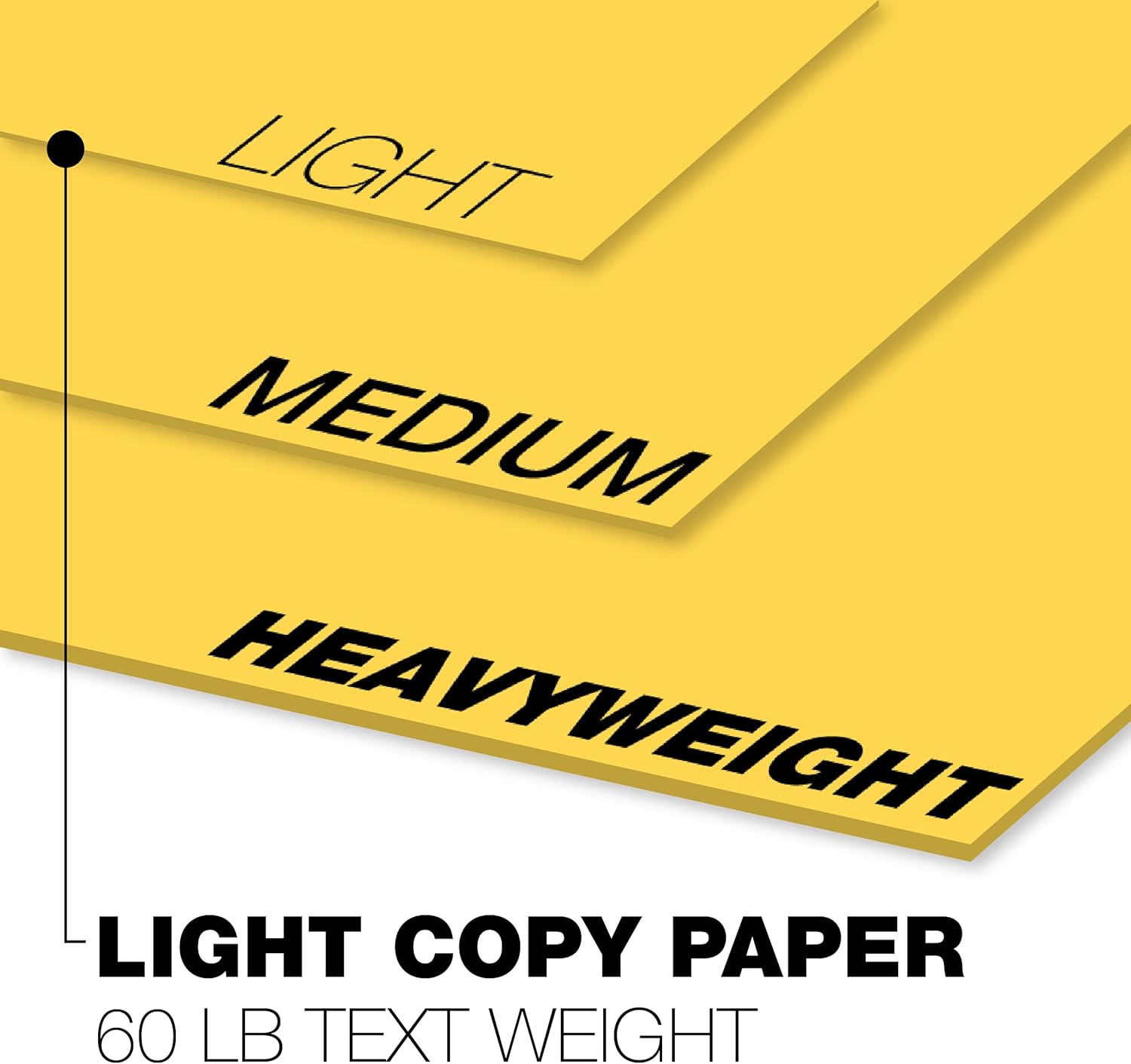 Springhill 11” x 17” Goldenrod Copy Paper, 24lb Bond/60lb Text, 89gsm, 2,500 Sheets (5 Reams) – Colored Printer Paper with Smooth Finish – Versatile and Flexible Computer Paper – 024047C
