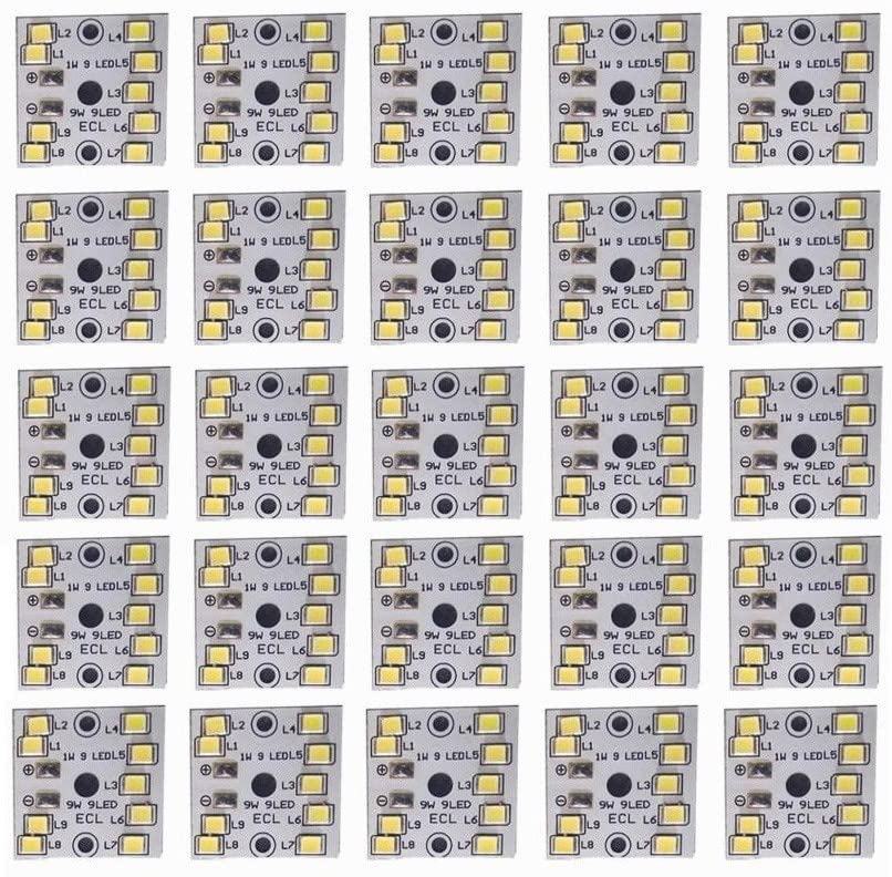 Sg Flash 9W Mcpcb Led Raw Material For Led Bulb Light Electronic Hobby Kit |Pack Of 25 - B22D