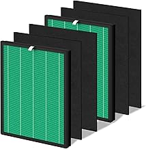 2 Sets 150 Filter Replacement for Coway Airmega 150 Air Purifier, 2 Green True HEPA and 4 Active Carbon Filter, AP-1019C-FP