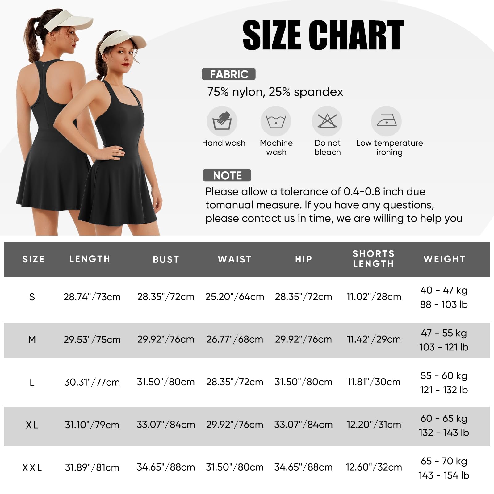 Bezioner Vestido Tenis Mujer Cremallera Vestidos Deportivos con Sujetador Integrado y Pantalón Bolsillos Vestido Padel