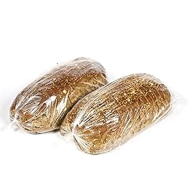 Small Bread Poly Bags,100 Pcs 14x3x5 Inches Bread Loaf Packing Bags with 100 Twist Ties,Clear Thick Gusseted Grocery Bakery Bag (Small-5x3x14)